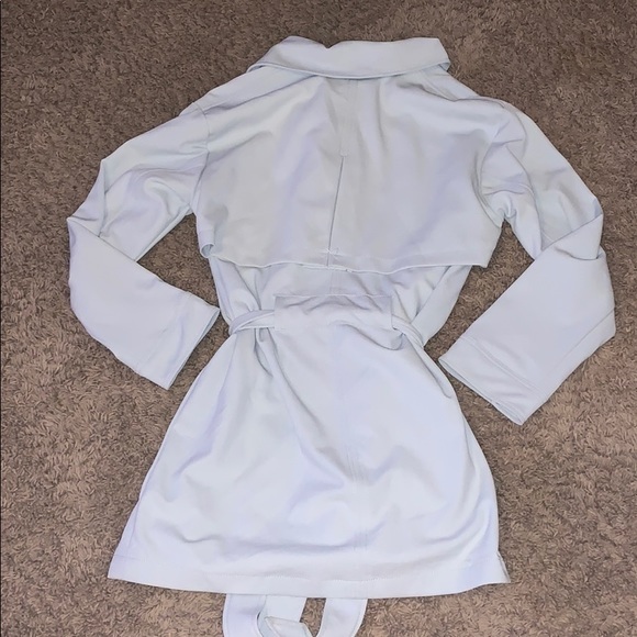 7 for All Mankind Asymmetrical drape trench coat - Picture 5 of 5
